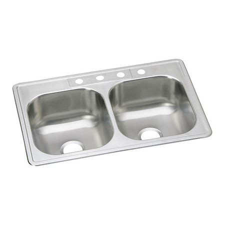 ELKAY DSE233225 DAYTON STAINLESS STEEL 33" X 22" X 8-1/1