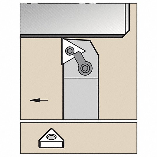 WIDIA GTD MTJNRS123 INDEXABLE TOOLHOLDER,MTJN,