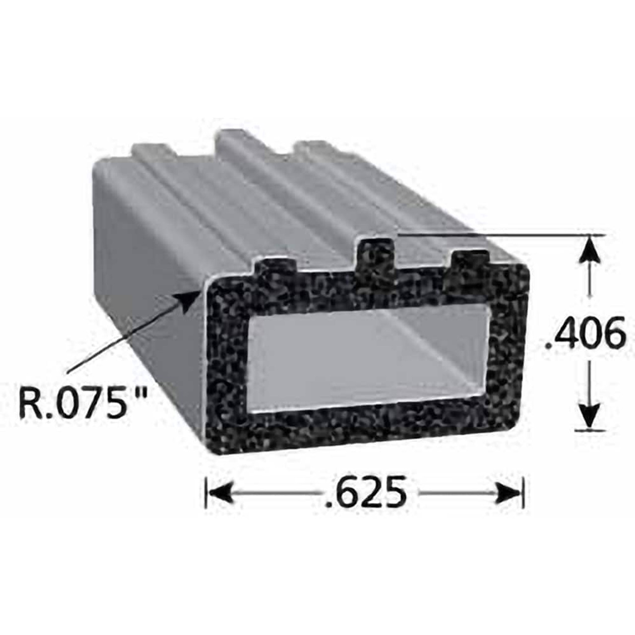 FAIRCHILD INDUSTRIES INC RS1034-50 FOAM RUBBER SEAL W/ADHESIVE BACK 0.4 IN