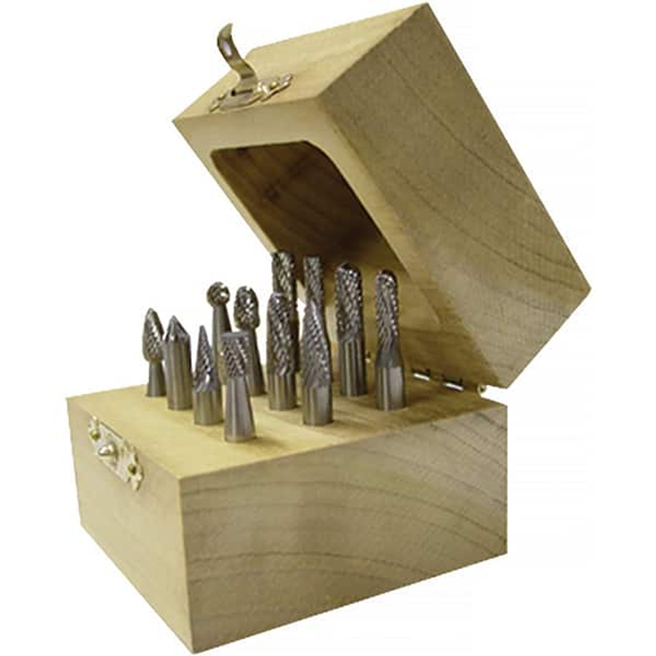MSC SETM130WDC 8 PC DOUBLE CUT BURR SET WITH BALL, CYLI