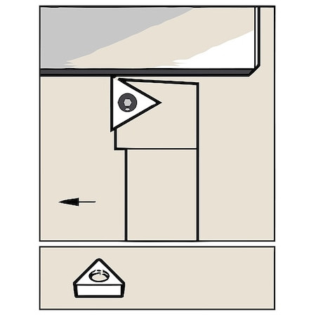 WIDIA GTD STGPR082V INDEXABLE TOOLHOLDER STGP 