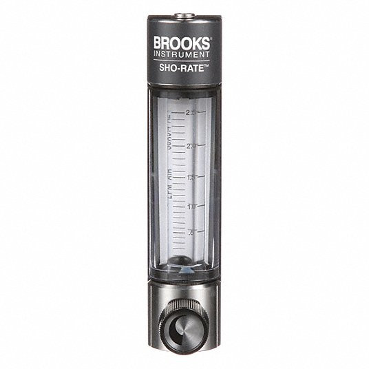 BROOKS 1250AD6051ALSVV FLOWMETER AIR 15 TO 150 LPH GLASS