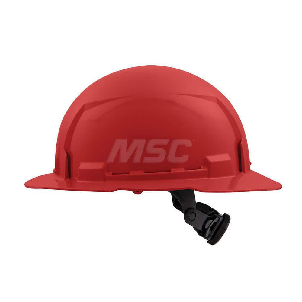 MILWAUKEE ELECTRIC TOOLS 48-73-1129 RED FULL BRIM HARD HAT W/6PT RATCHETING 
