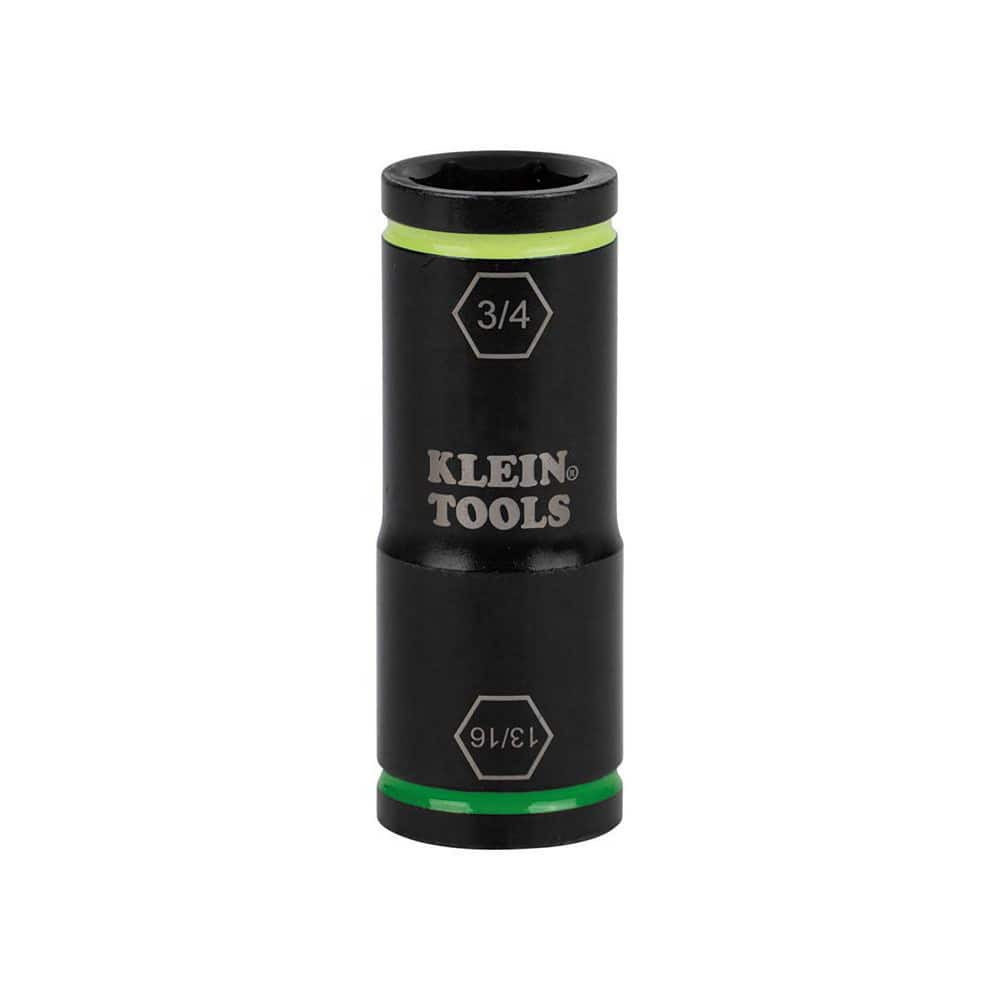 KLEIN TOOLS 66074 FLIP IMPACT SOCKET, 3/4 AND 13/16-INCH
