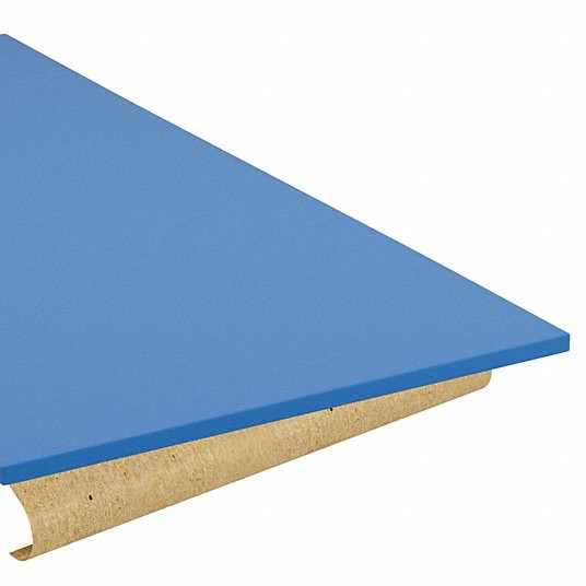GRAINGER GLOBAL SOURCING ZUSA-XPE-138 J0490 POLYETHYLENE SHEET L 4 FT BLUE