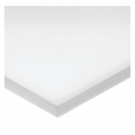 GRAINGER GLOBAL SOURCING BULK-PS-PE-718 PLSTCSHEET HDPE 1 1/2 X48 0.5 T WHT OPQ
