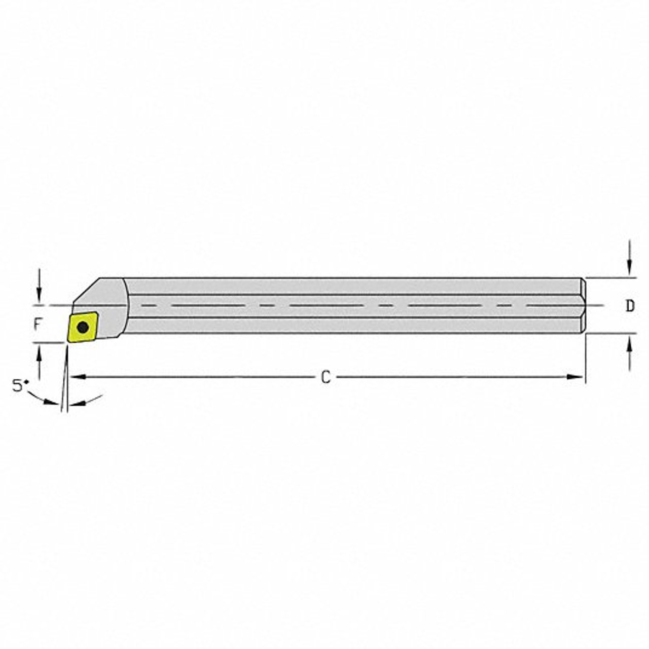 ULTRA-DEX USA HM08Q SCLPL2-281 INDEXABLE BORING BAR 0.5600 HEAVY METAL