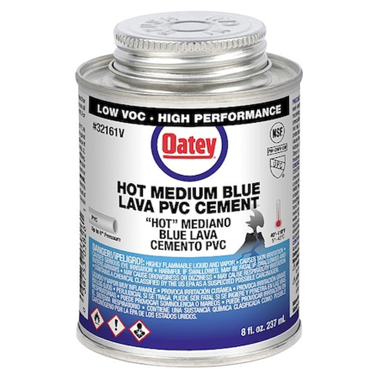 OATEY 32161V CEMENT PVC BLUE LAVA 8OZ      