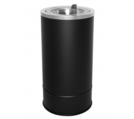 EX-CELL KAISER LLC 160F BLX FLIP TOP FLOOR URN, STEEL,  BLACK TEXTUR