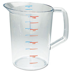 RUBBERMAID COMMERCIAL PRODUCTS 3218 CLE BOUNCER MEASURING CUP, 4QT, CLEAR