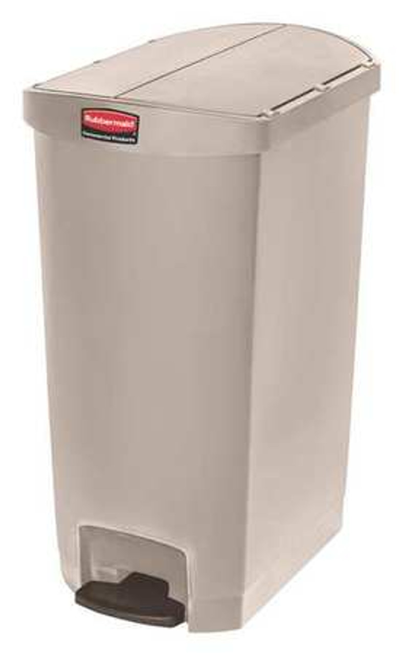 RUBBERMAID COMMERCIAL PRODUCTS 1883551 SLIM JIM 68L/18G RESIN STEP ON BEIG