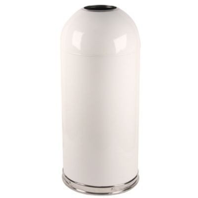 WITT INDUSTRIES, INC 415DTWH OPEN TOP DOME RECEPTACLE, WHITE, WITH GA
