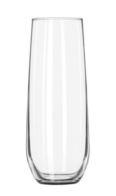 LIBBEY INC. 228 GLASS FLUTE STEMLESS 8-1/2 OZ