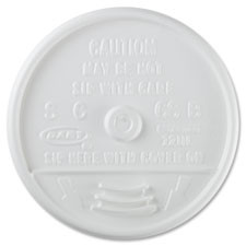 DART 8UL DART SIP THRU LID FOR FOAM CUPS  WHITE 1