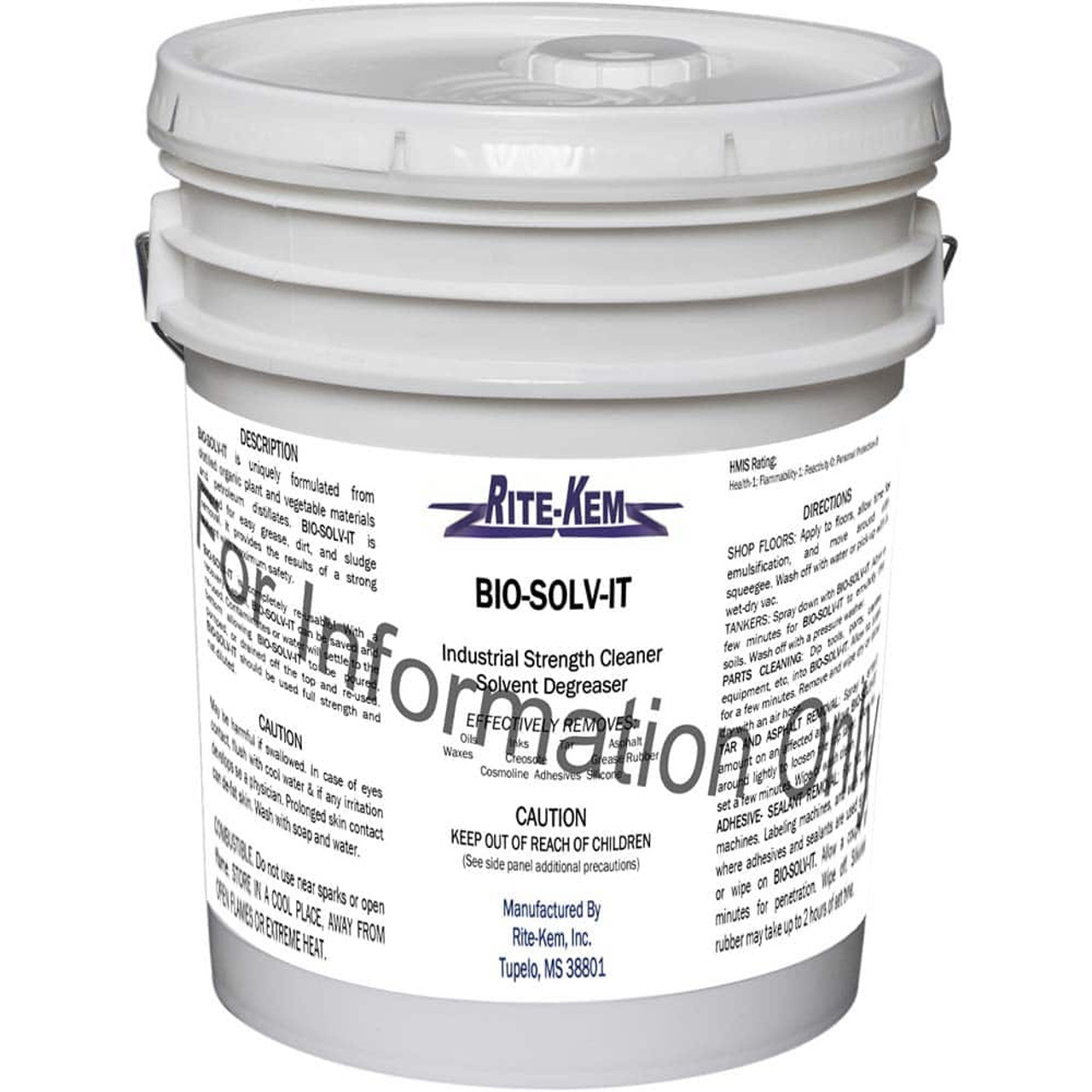 RITE-KEM BIO-SOLV-IT-05 ALL-PURPOSE CLEANERS & DEGREASERS; CONTA