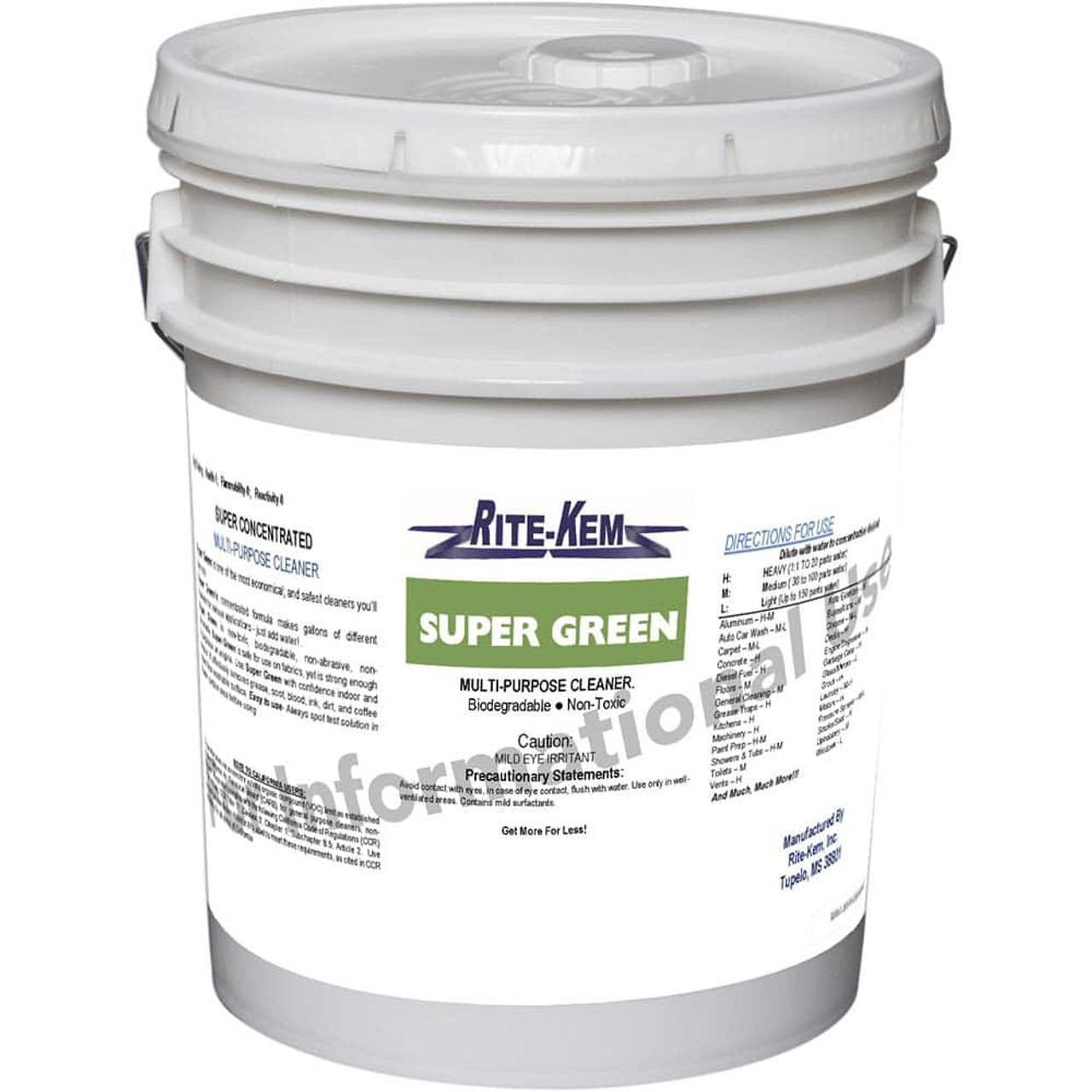 RITE-KEM SUPER-GR-05 ALL-PURPOSE CLEANERS & DEGREASERS; CONTA RITE-KEM SUPER-GR-05 ALL-PURPOSE CLEANERS & DEGREASERS; CONTA