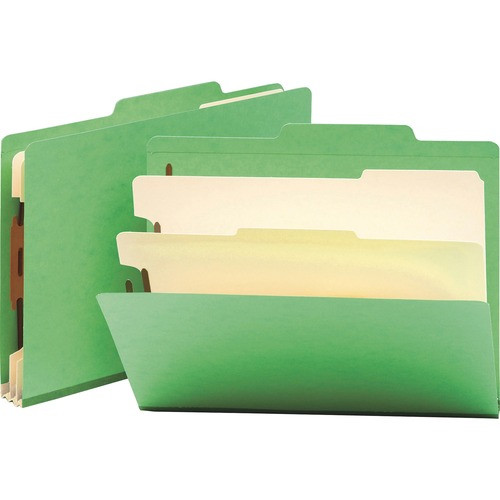 SMEAD MANUFACTURING CO. 14002 CLASSIFICATION FOLDERS,GREEN, 10/BOX
