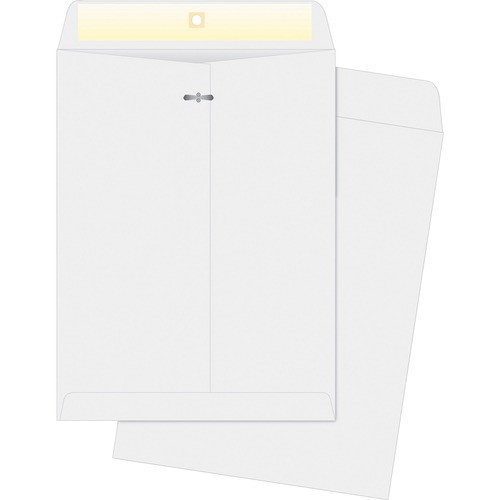 BUSINESS SOURCE 04423 CLASP ENVELOPES,10"X13", 100/BOX, WHITE