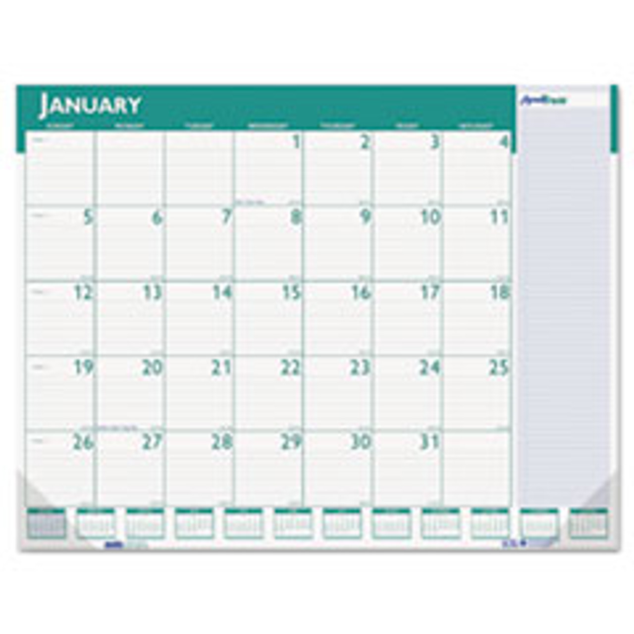 HOUSE OF DOOLITTLE 148 MONTHLY DESK PAD CALENDAR, 22 X 17