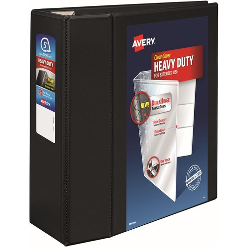 AVERY 79606 VIEW BINDER, HEAVY-DUTY,5"CAPACITY,BLACK