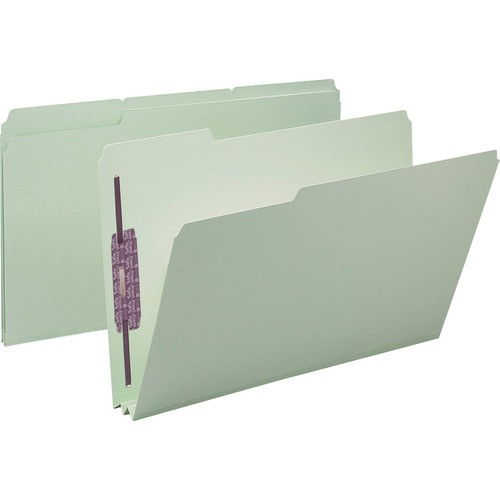 SMEAD MANUFACTURING CO. 19934 TOP-TAB FOLDER, 2 FASTENERS,GRAY GREEN