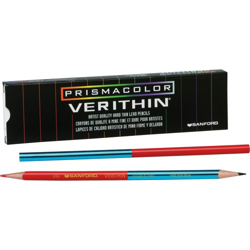 SANFORD CORPORATION 2456 COLOR PENCIL,12/DZ, RED/BLUE