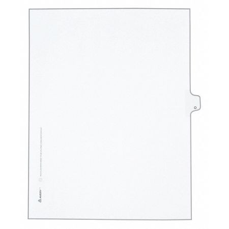 AVERY 82177 LEGAL SIDE TAB DIVIDER,LETTER,WHT,25/PK