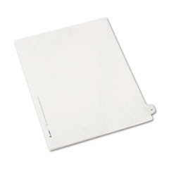 AVERY 82225 LEGAL SIDE TAB DIVIDER,LETTER,WHT,25/PK