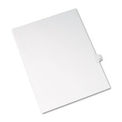AVERY 82215 LEGAL SIDE TAB DIVIDER,LETTER,WHT,25/PK