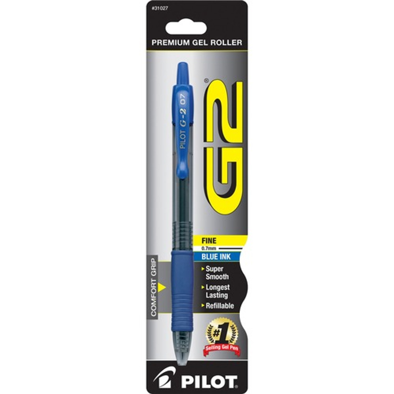 PILOT PEN CORPORATION 31027 GEL PEN,RETRACTABLE, FINE POINT, BLUE