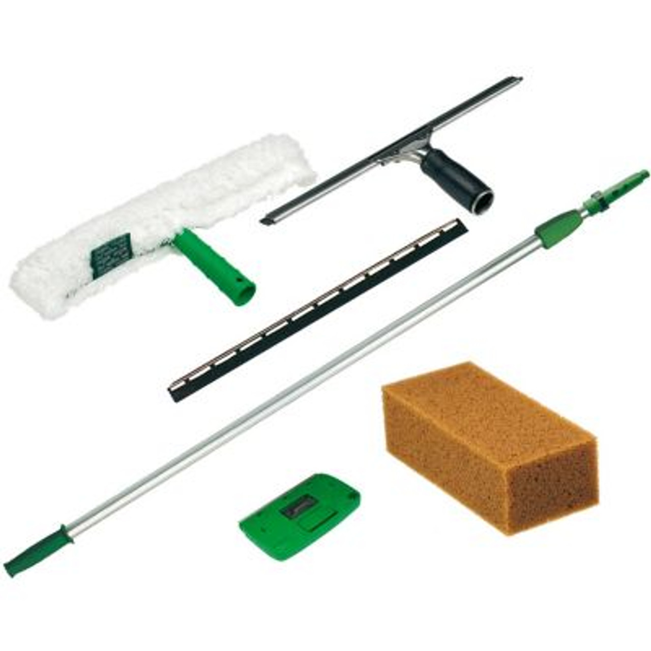 UNGER PWK00 WINDOW CLEANING KIT, W/8' POLE