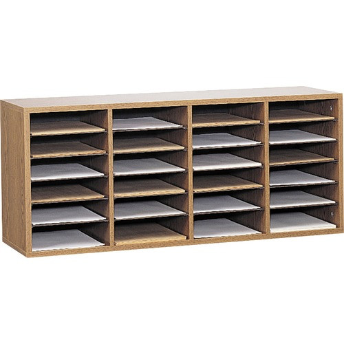 SAFCO 9423MO LITERATURE ORGANIZER,24 COMPARTMENTS