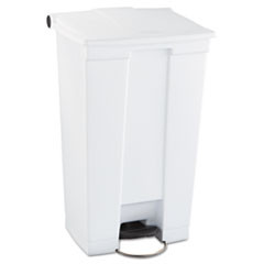 RUBBERMAID COMMERCIAL PRODUCTS RCP 6146 WHI WASTE CONTAINER,INDOOR UTILITY STEP-ON