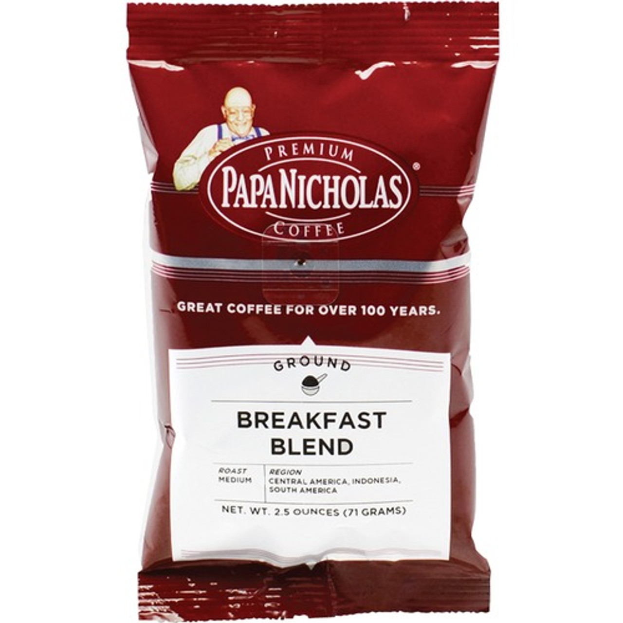 PAPANICHOLAS COFFEE 25184 COFFEE,BREAKFAST BLEND,18/CARTON