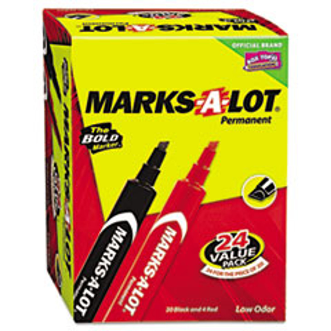 AVERY 98088 PERMANENT MARKER, LARGE CHISEL TIP,24