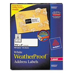AVERY 5522 MAILING LABELS, ADDRESS,700/BX, WE