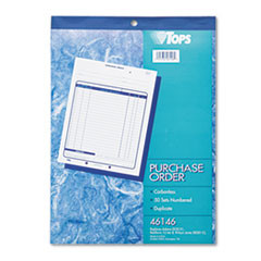 TOPS MANUFACTURING CO. 46146 PURCHASE ORDER BOOK,50 SETS/BOOK