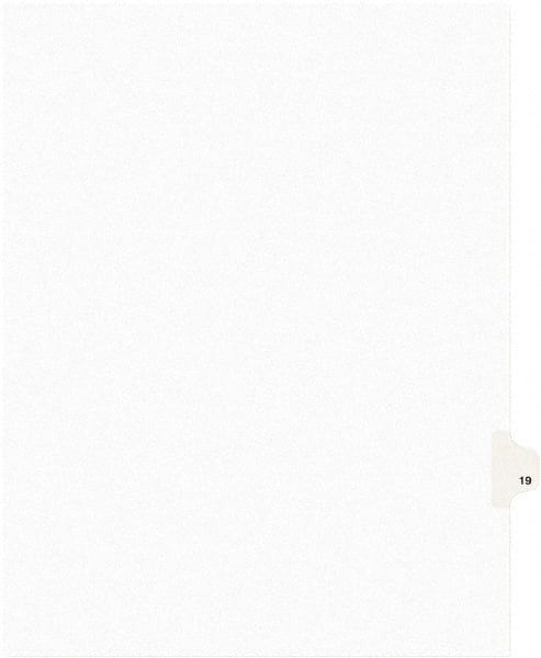 AVERY 01019 DIVIDERS,INDEX,SIDETAB,19