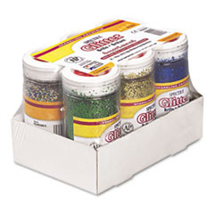 PACON CORPORATION 91370 GLITTER JARS, SPARKLING, 4 OZ., 6/ST