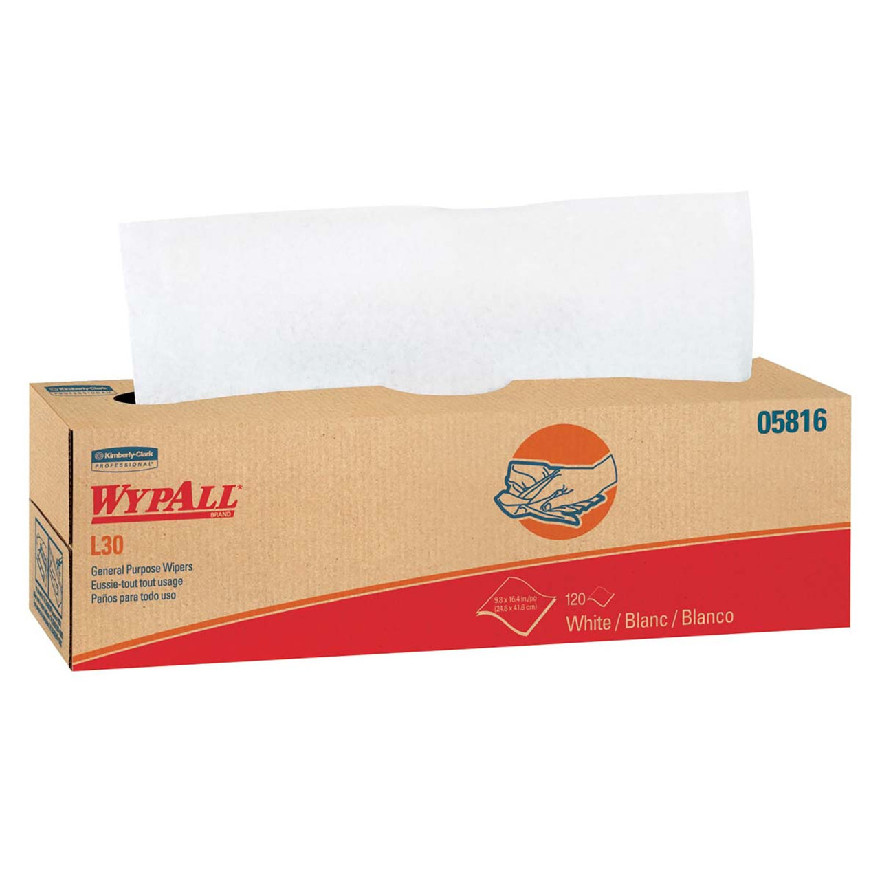KIMBERLY CLARK 05816 WIPERS,WYPALL L30,9 4/5 X 16 2/5