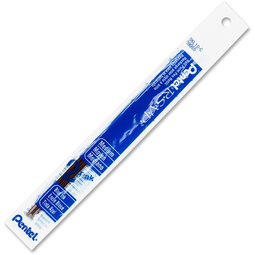 PENTEL BKL10C PEN REFILL,MEDIUM POINT, 2/PACK, BLUE