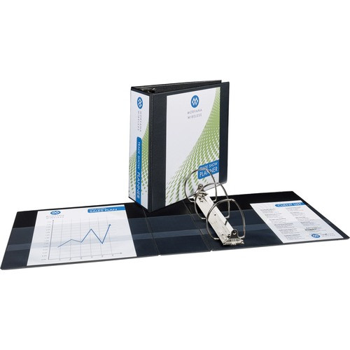 AVERY 09800 VIEW BINDER, 4"CAPACITY,BLACK,8 1/2 X 11