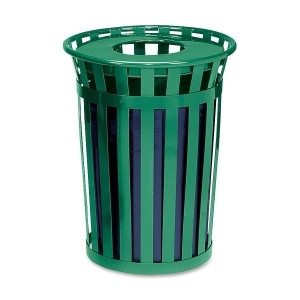 WITT INDUSTRIES, INC M3601-FT-GN WASTE RECEPTACLE,WITT OAKLEY FLAT TOP