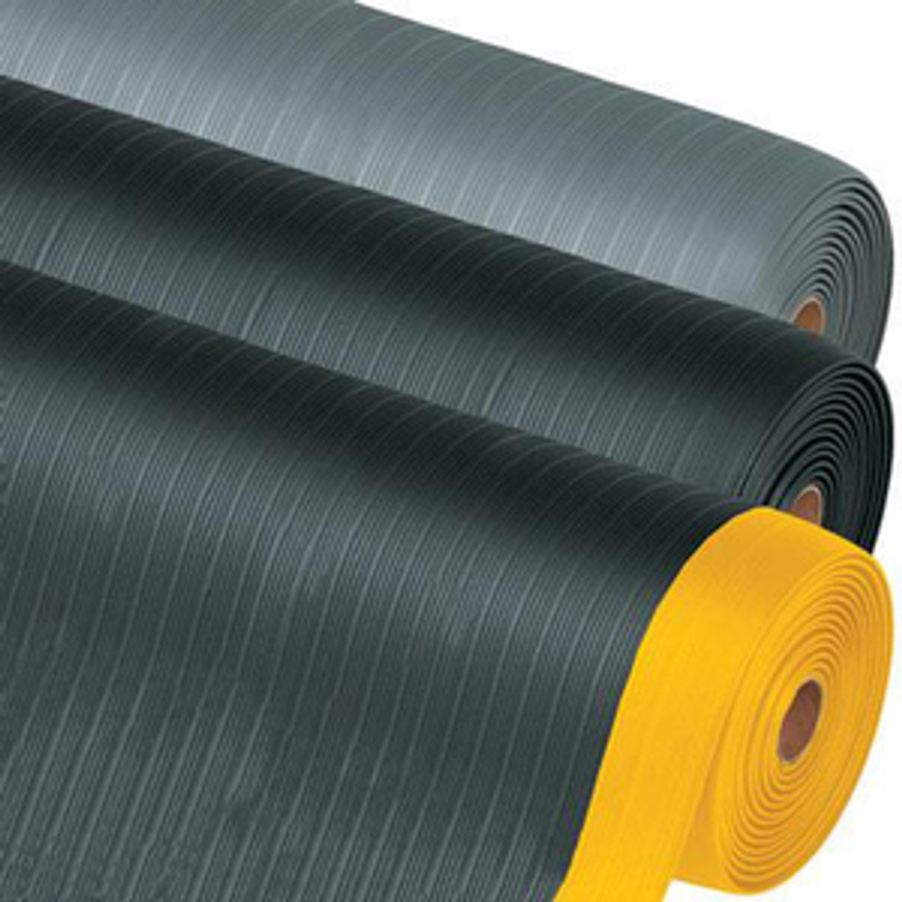 BOX PARTNERS MAT114BY ECONOMY ANTI-FATIGUE MATS, 3' X 9', BLAC