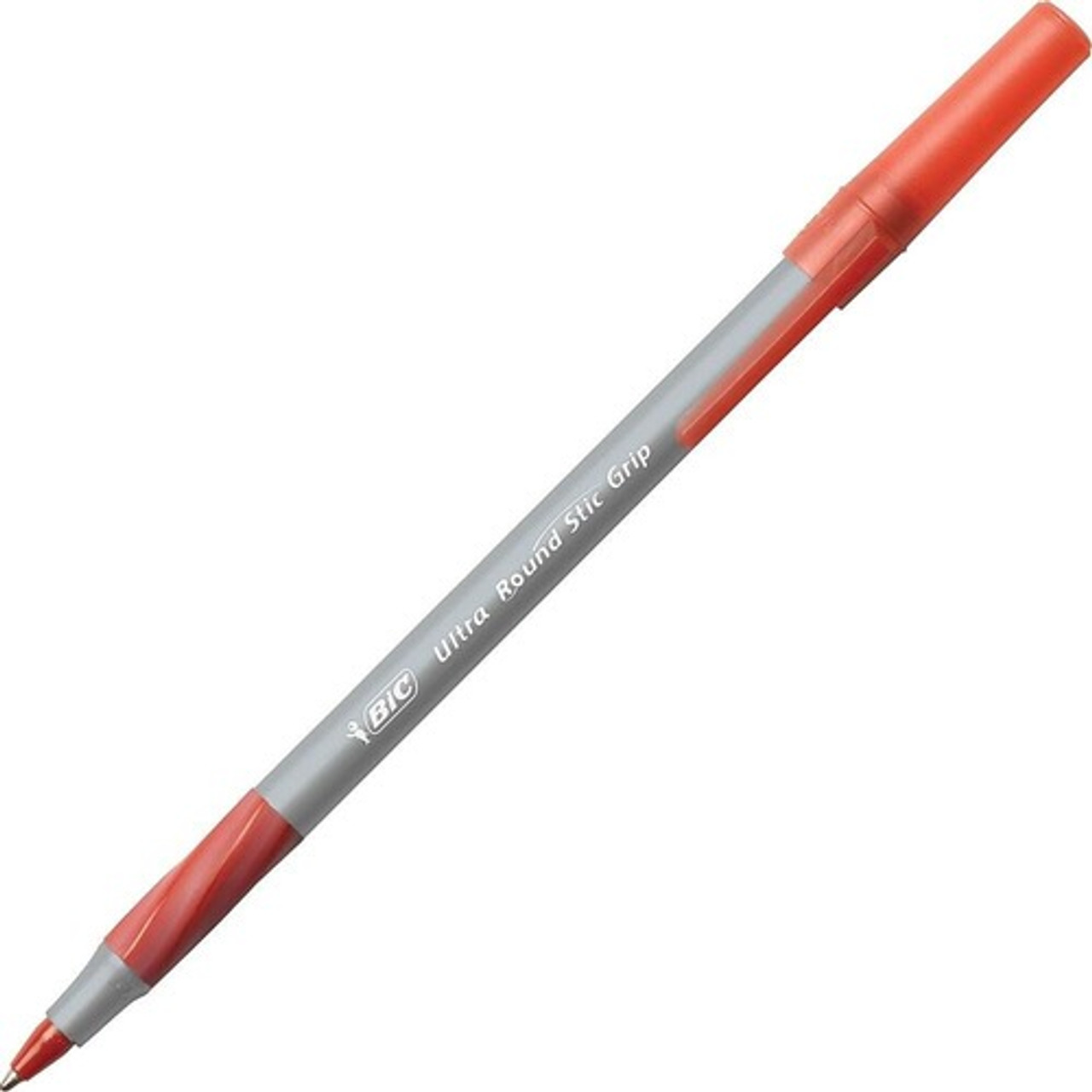 BIC CORPORATION GSMG11 RED BIC  ROUND STIC PEN,COMFORT GRIP,NONREFI