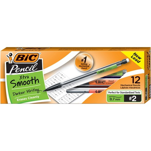 BIC CORPORATION MP11 PENCIL,MECH,0.7MM,CLR,12PK