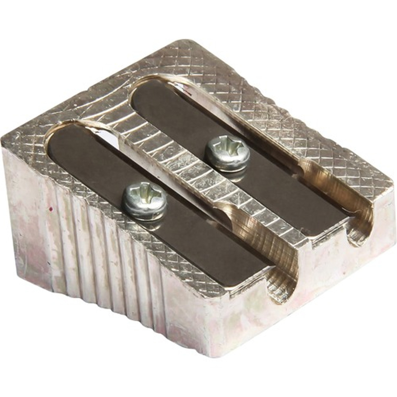 BAUMGARTENS MR2110 DUAL SHARPENER,1", METAL, SILVER