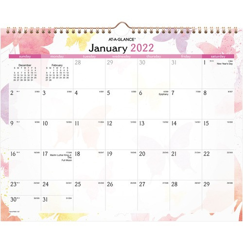 AT-A-GLANCE PM91707 MONTHLY WALL CALENDAR
