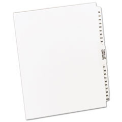 AVERY 11397 TAB DIVIDER, 76-100,LETTER,WHITE,1 SET