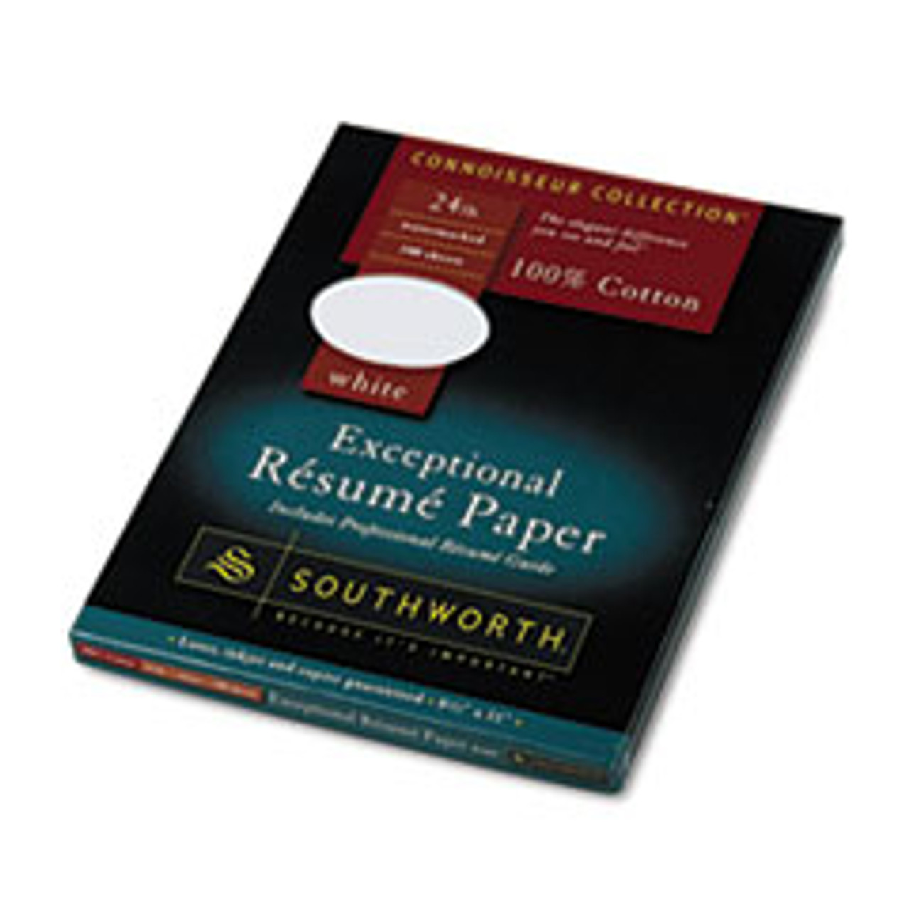 SOUTHWORTH R14CF RESUME PAPER,24 LB,8-1/2X11,100/BX,WHITE